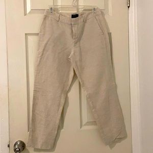 Banana republic linen ankle pants size 0P